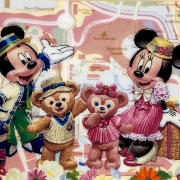 Tokyo Disney Sea Duffy the Bear ShellieMay Mickey Mouse Mini Mouse Plate Dish - Picture 4 of 6